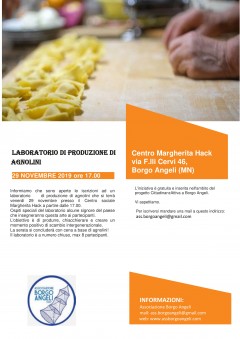 Laboratorio di produzione di agnolini