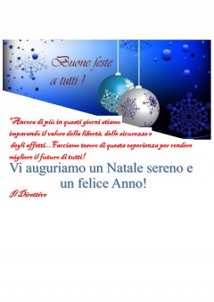 Auguri di Buone Feste.